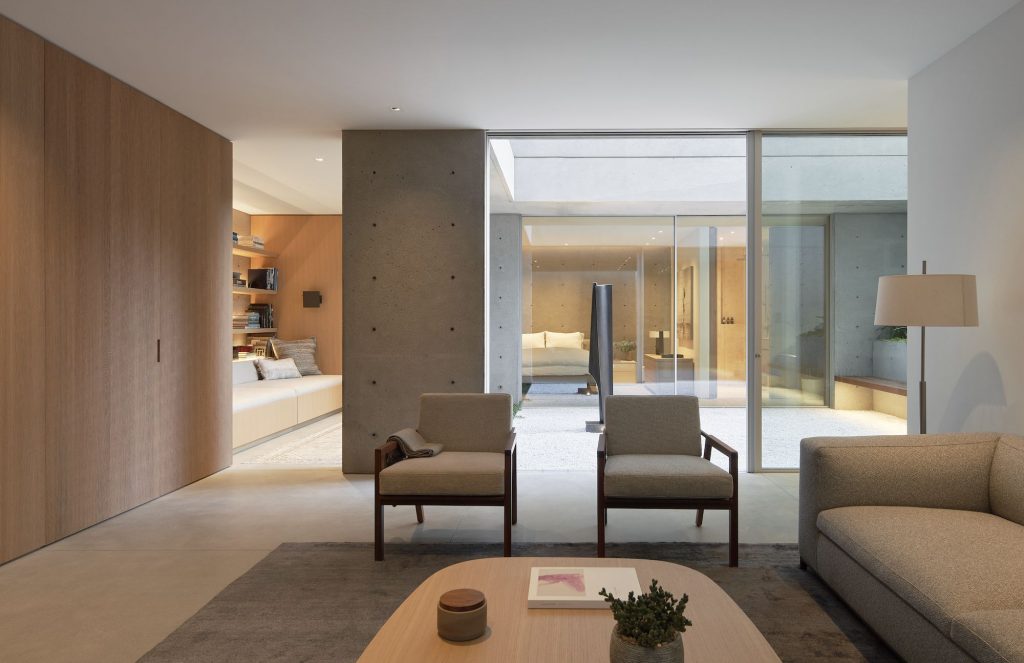 interior of a modernist home