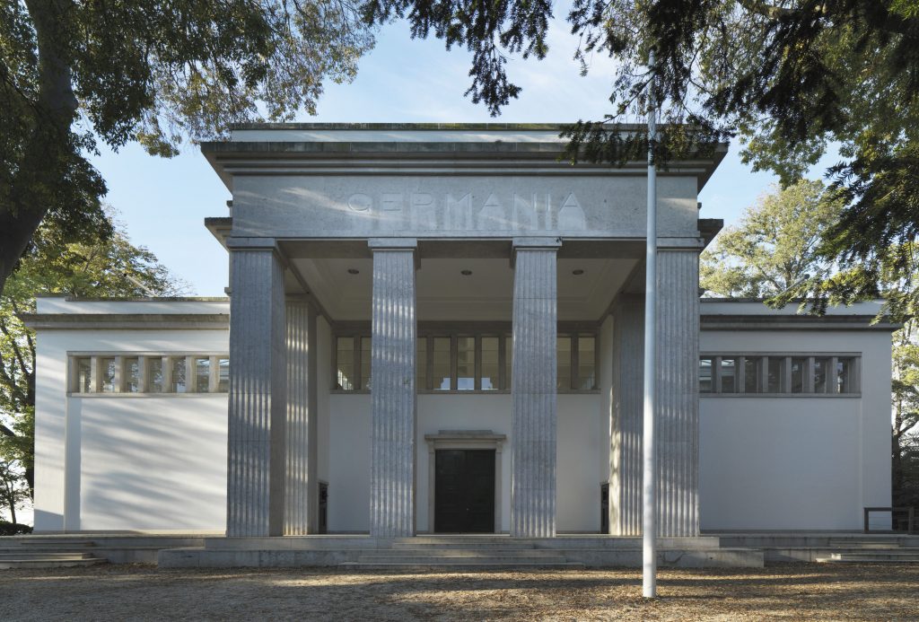 Exterior view of the German Pavilion at the Venice Art Biennale