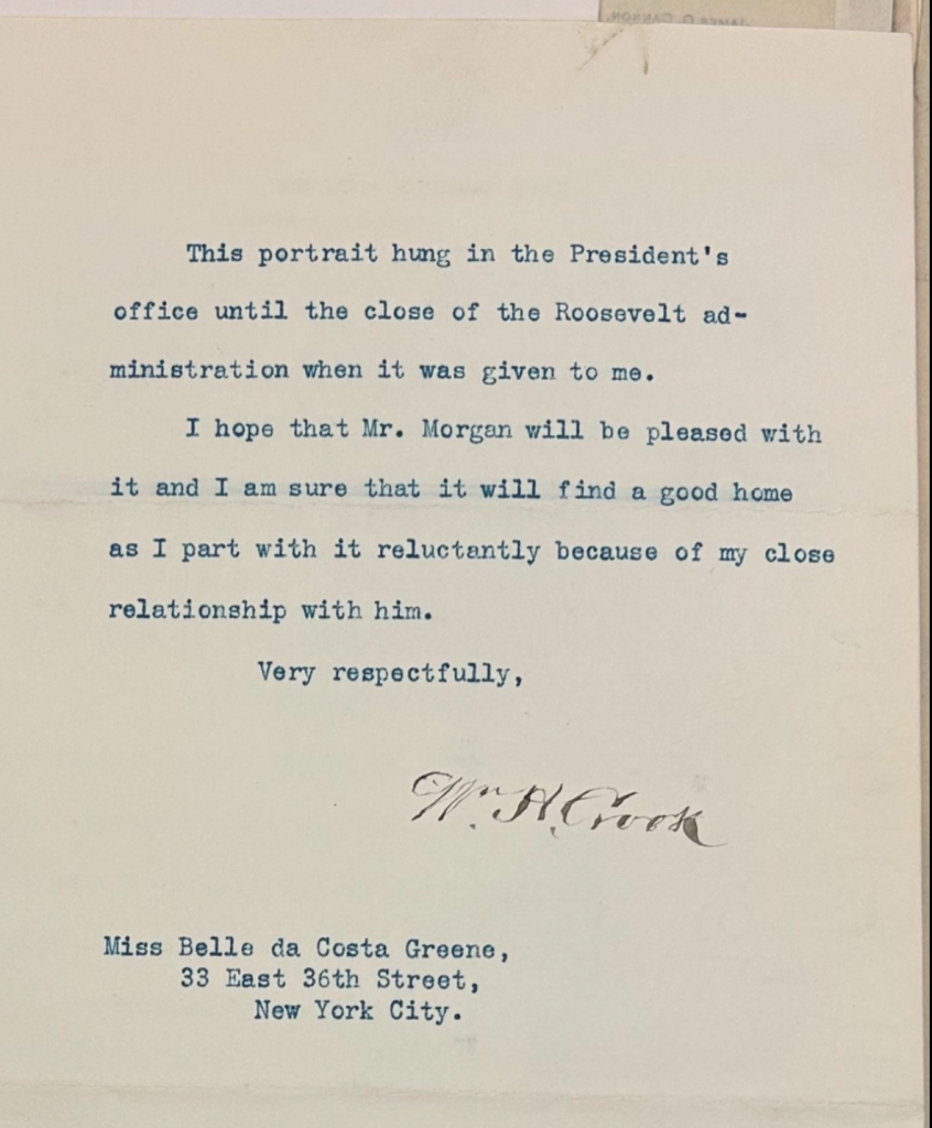 An image of a typewritten and hand-signed letter on yellowing paper
